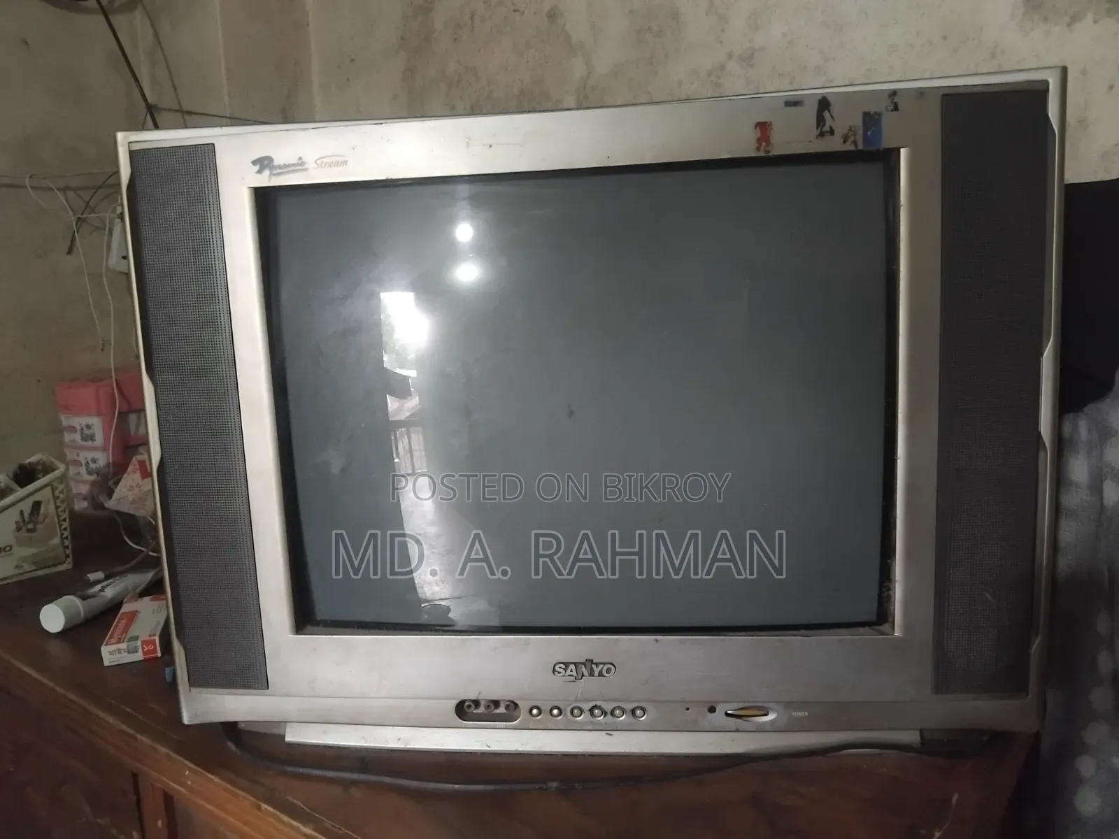 পুরাতন Sanyo কালার CRT টিভি বিক্রি হবে – একদম রানিং
