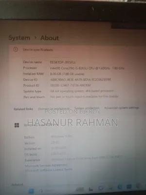ল্যাপটপ এইচপি এলিটবুক ৮৪০ জি৬ ৮জিবি ইন্টেল কোর আই৫ এসএসডি ২৫৬জিবি