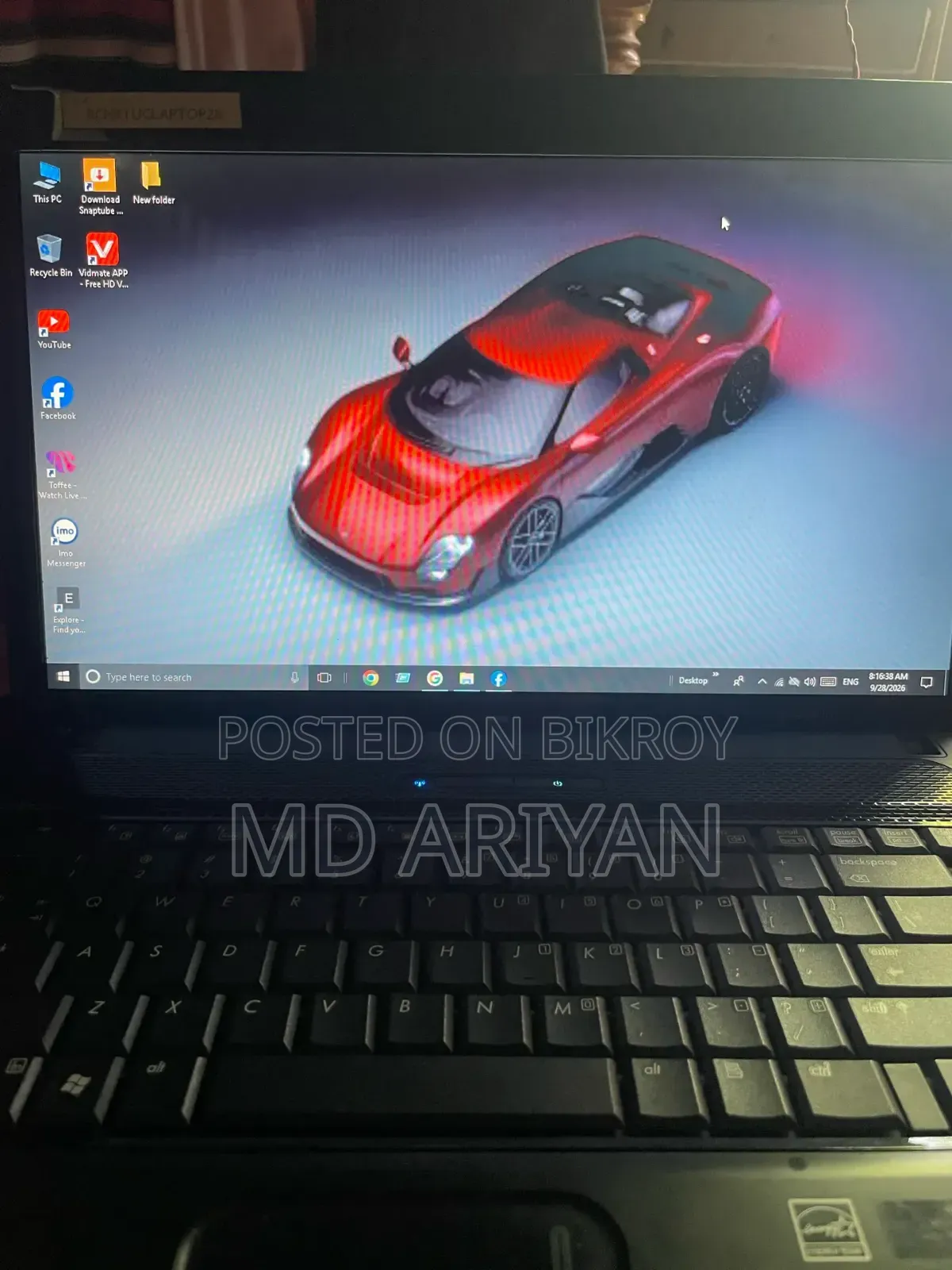 Laptop 4GB RAM Intel Core i5 256GB SSD