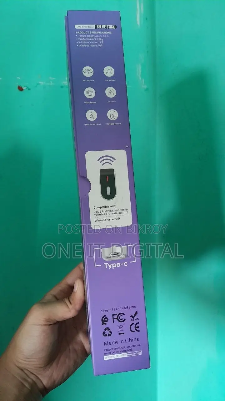 Q185 AI Auto Face Tracking Tripod 360° Rotation With Stand