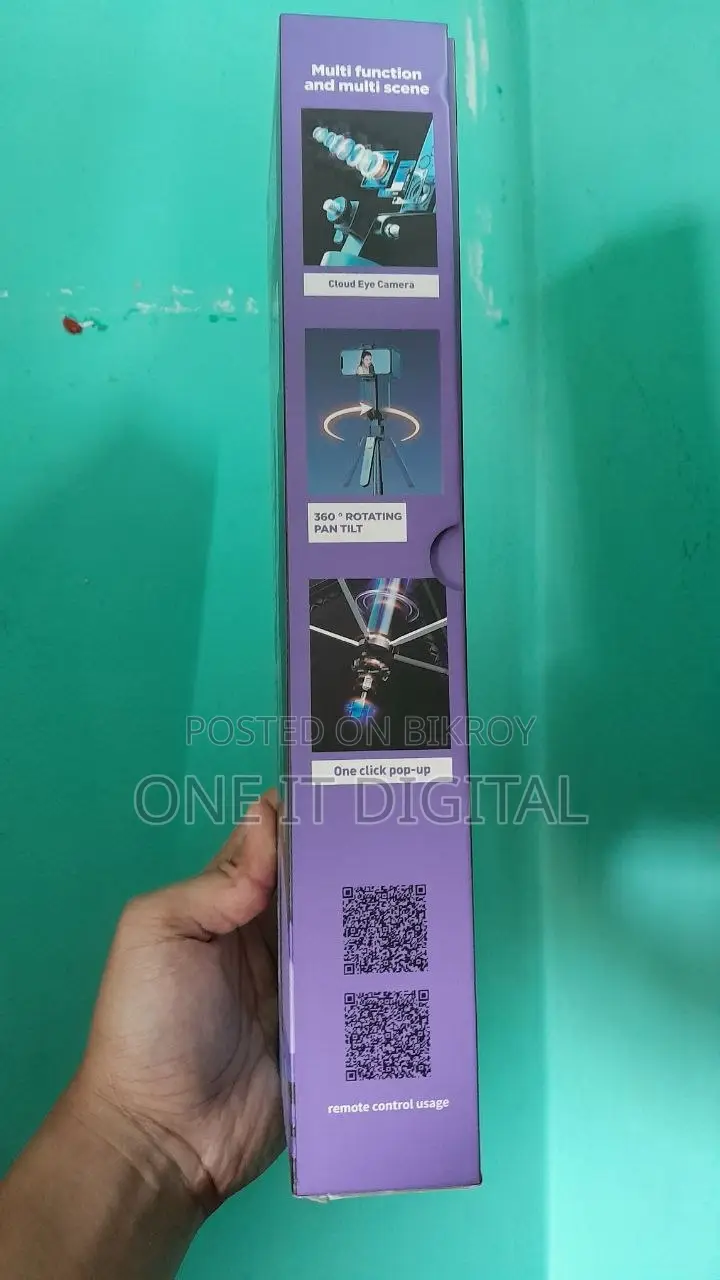 Q185 AI Auto Face Tracking Tripod 360° Rotation With Stand