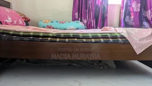 Broken Bed for Sale, with Mattress and Quilt.