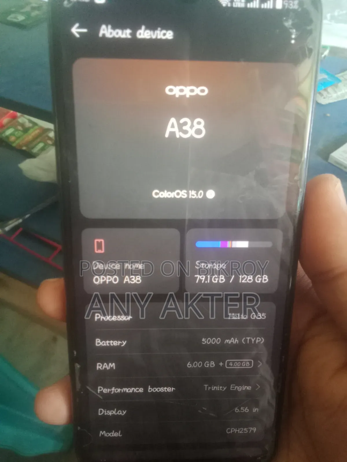 Oppo A38 128 GB Black