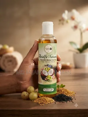Herbal oil that stops hair fall.