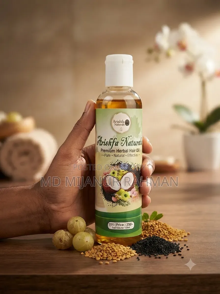 Herbal oil that stops hair fall.