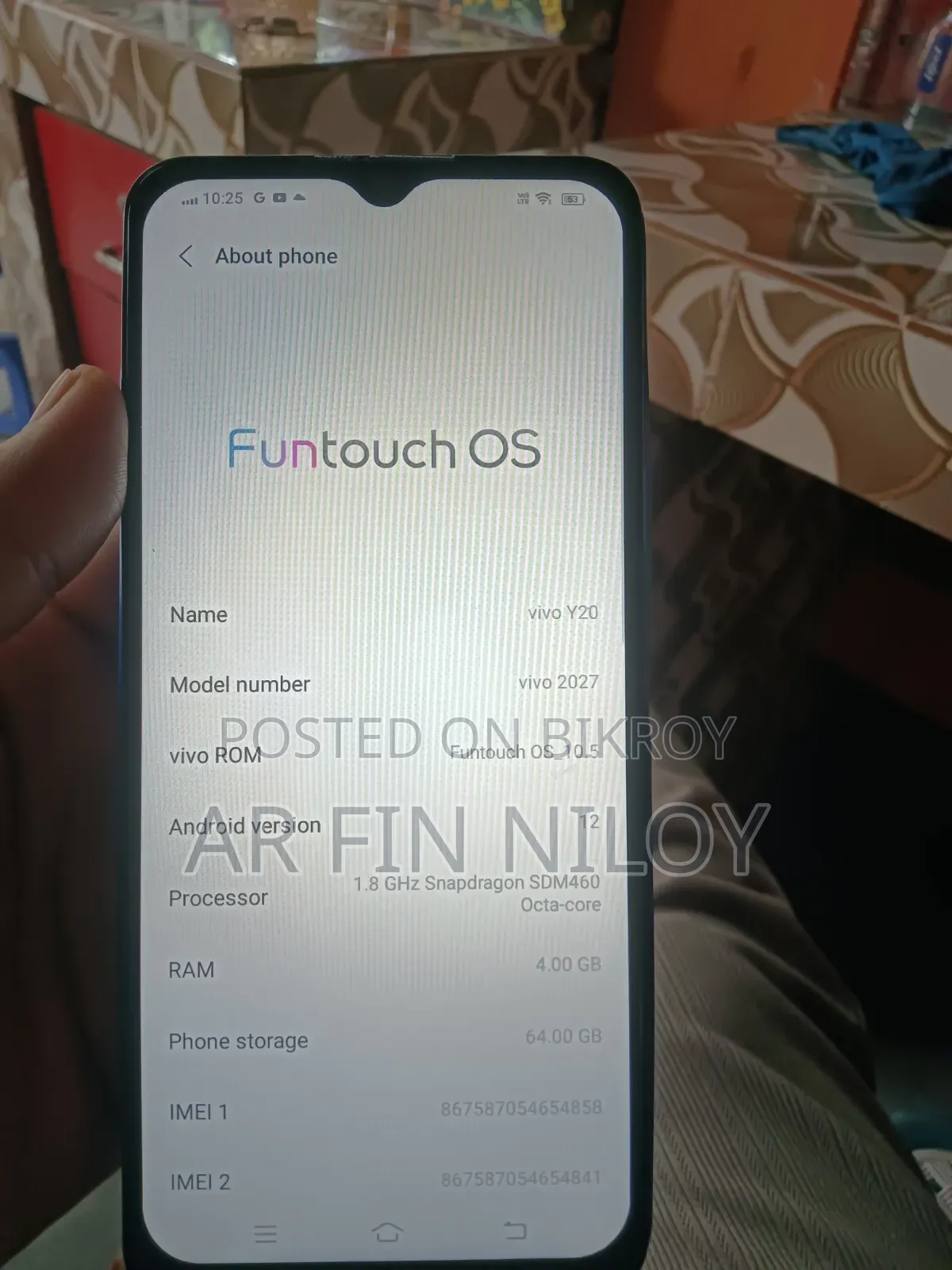Vivo Y20 64 GB Blue