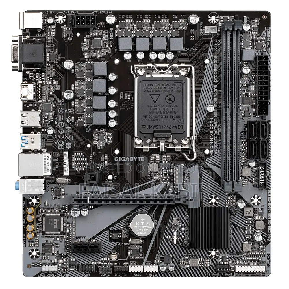 Gigabyte Desktop Motherboard H610m H V2 Ddr4
