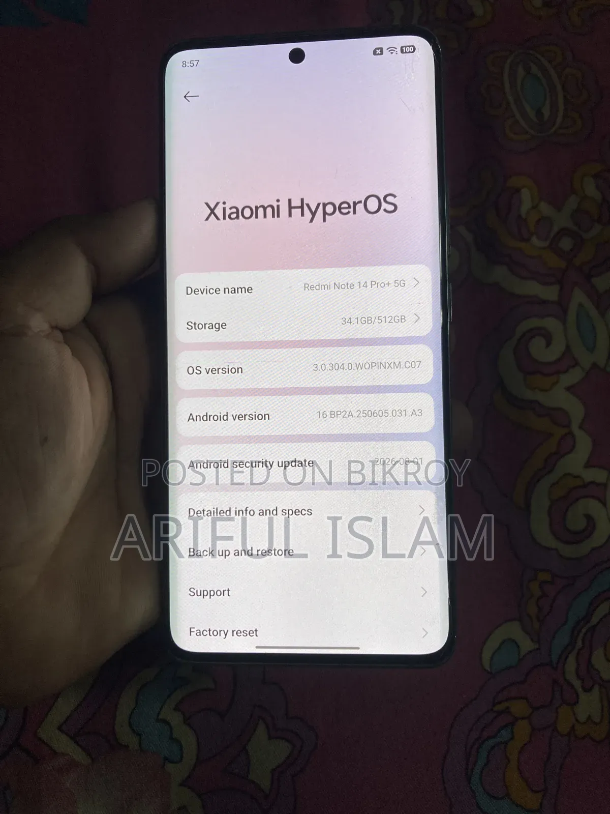 Xiaomi Redmi Note 14 Pro+ 5G 512 GB Blue