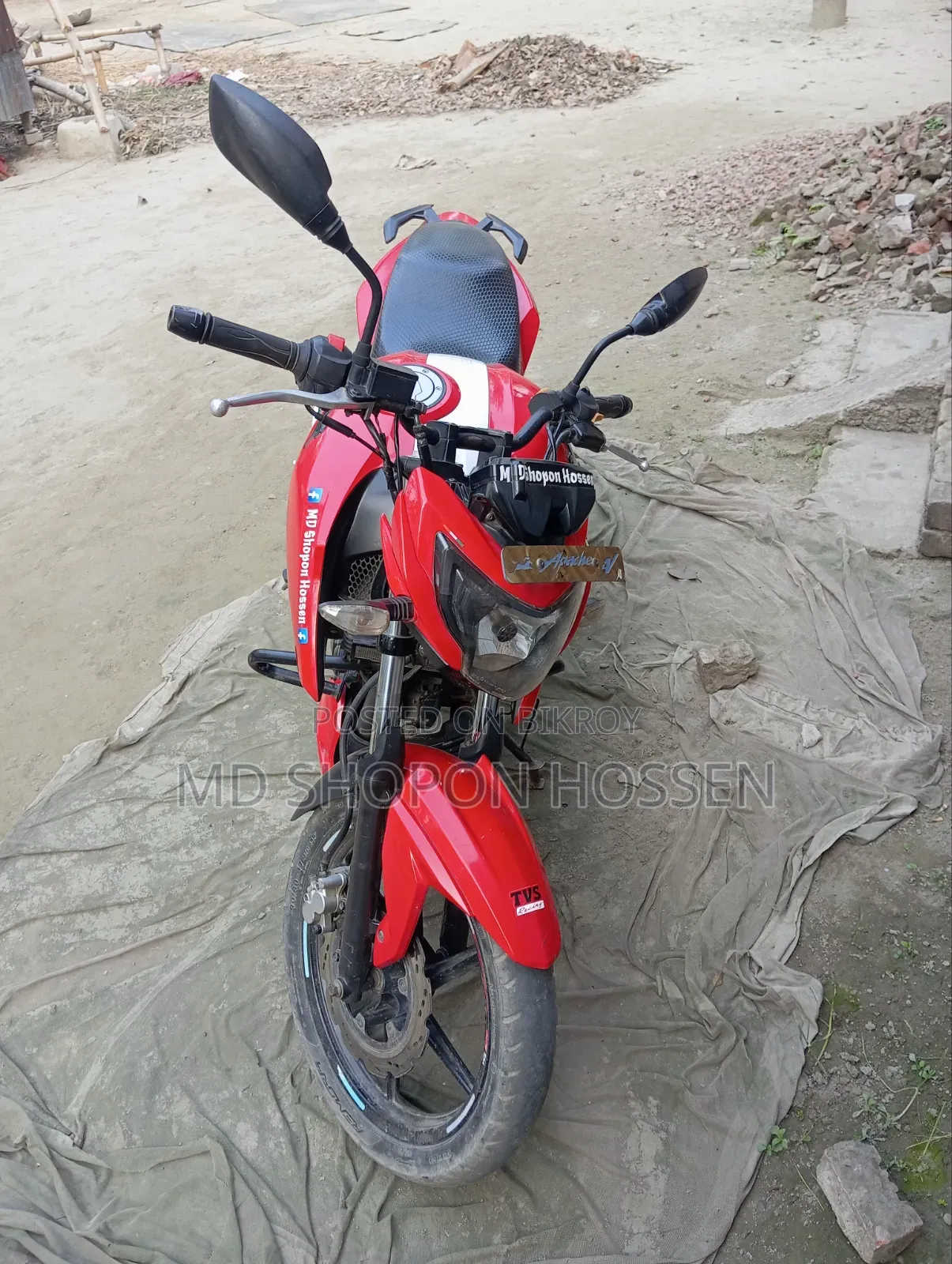 টিভিএস আপাচে ১৬০ ৪ভি ২০১৯ রেড