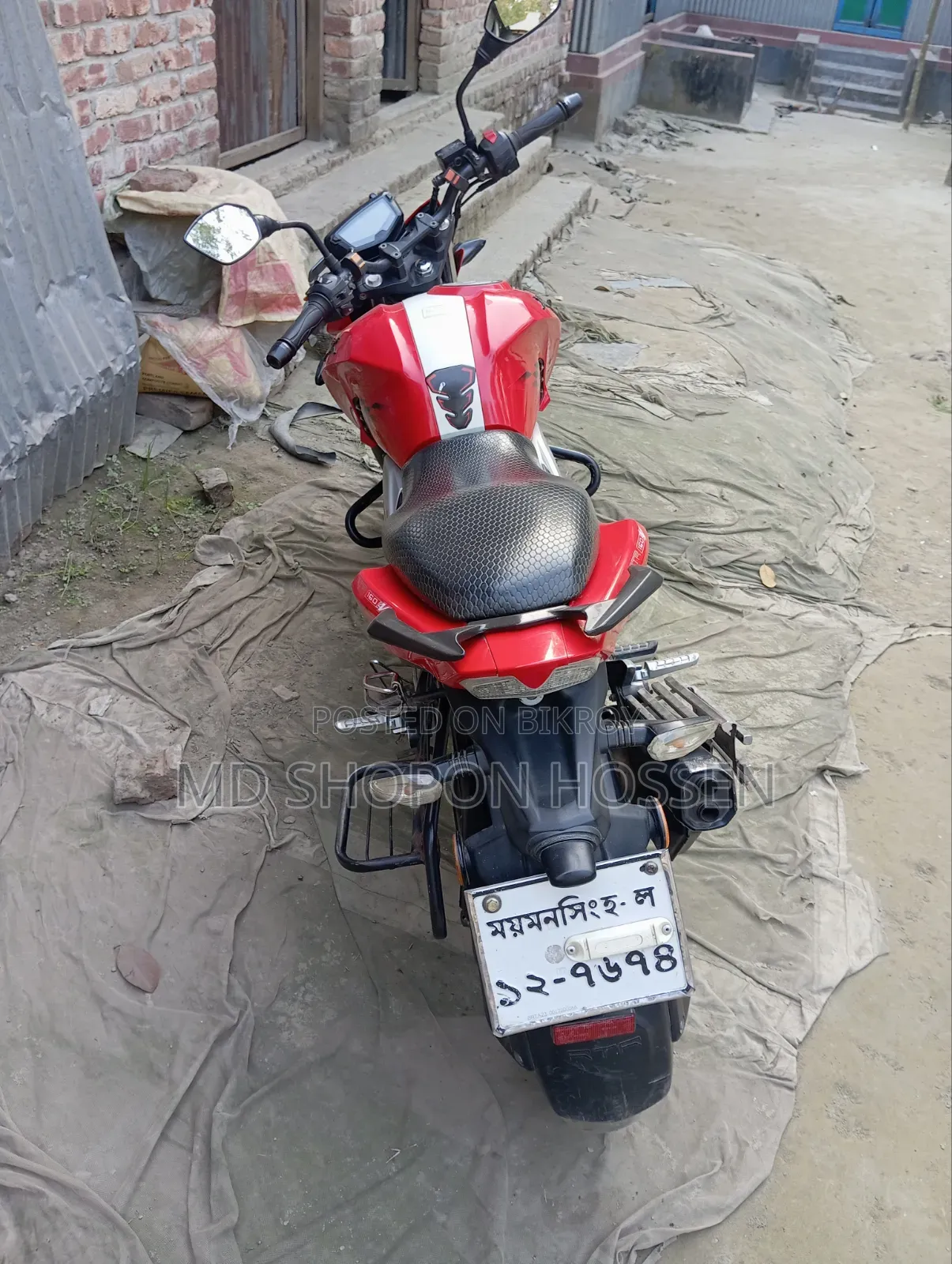 টিভিএস আপাচে ১৬০ ৪ভি ২০১৯ রেড