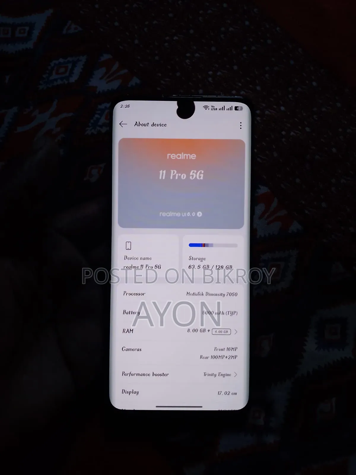 Realme 11 Pro 128 GB White