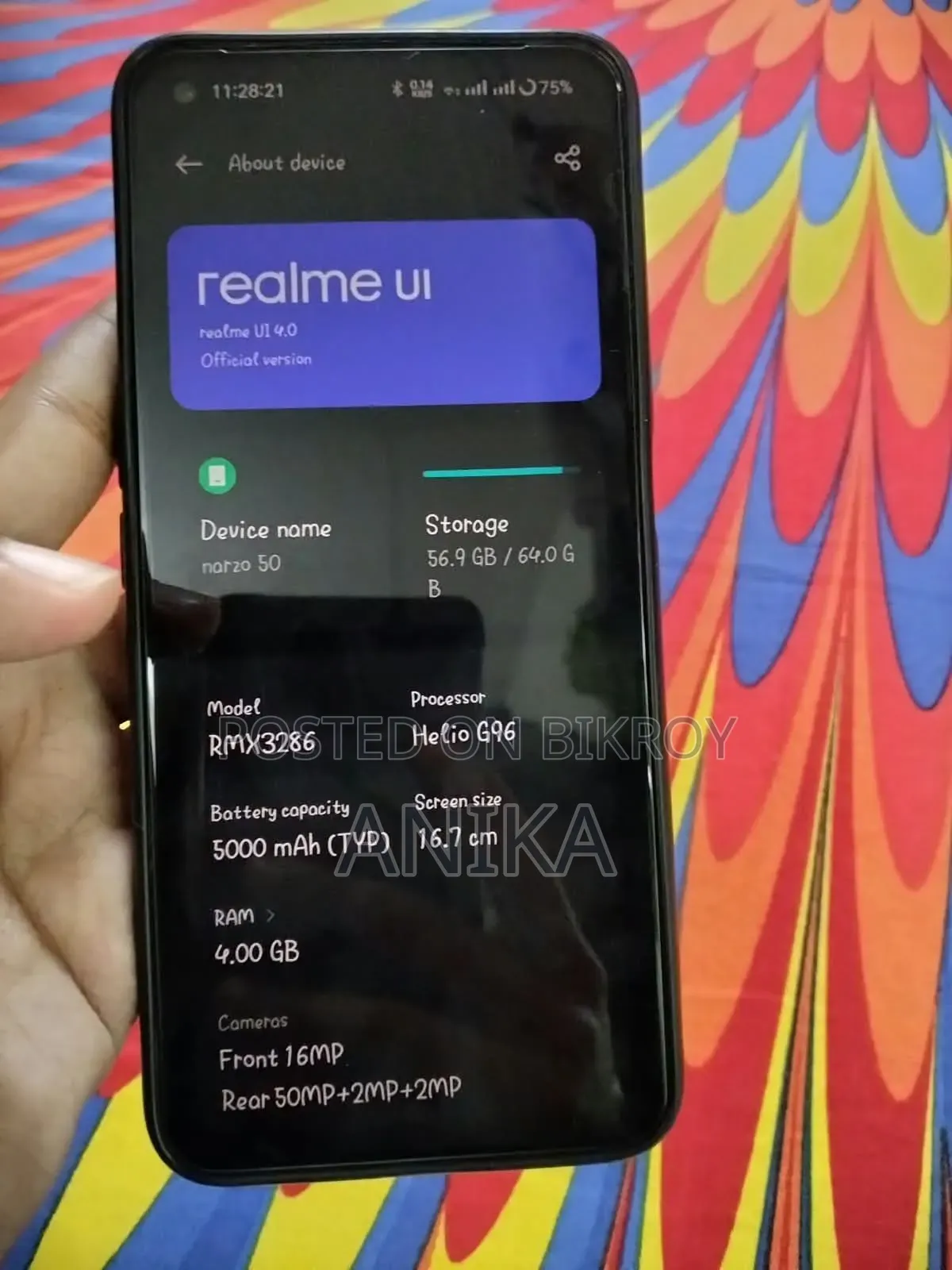 Realme Narzo 50 64 GB Black