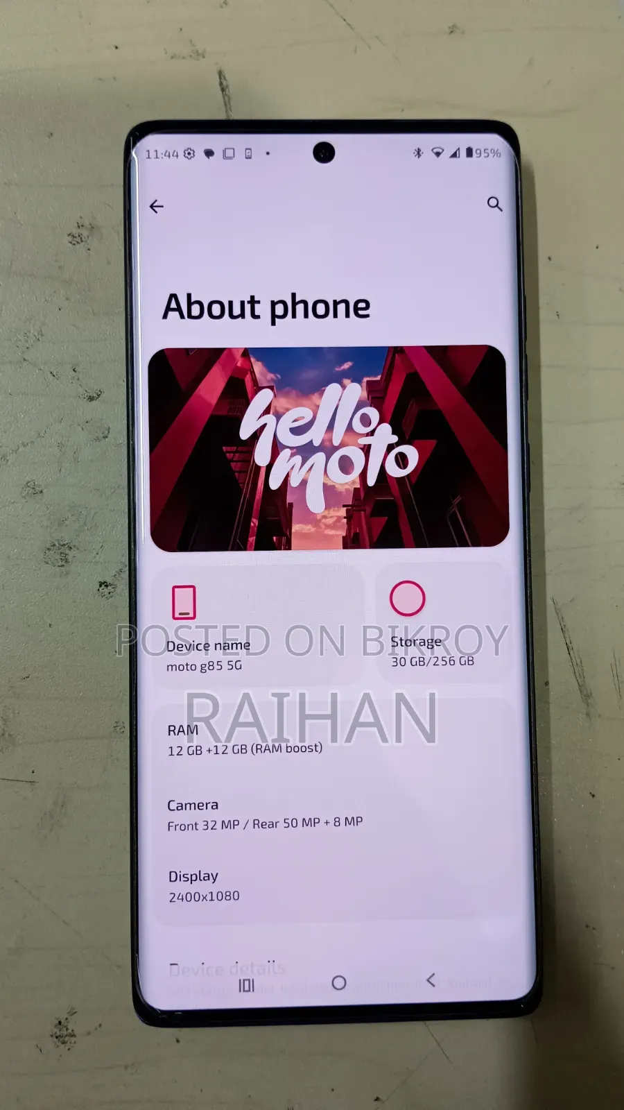 Motorola Moto G85 256 GB Blue