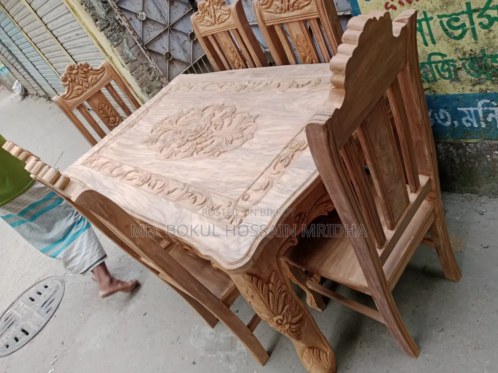 ডাইনিং টেবিল চট্টগ্রাম সেগুন কাঠ