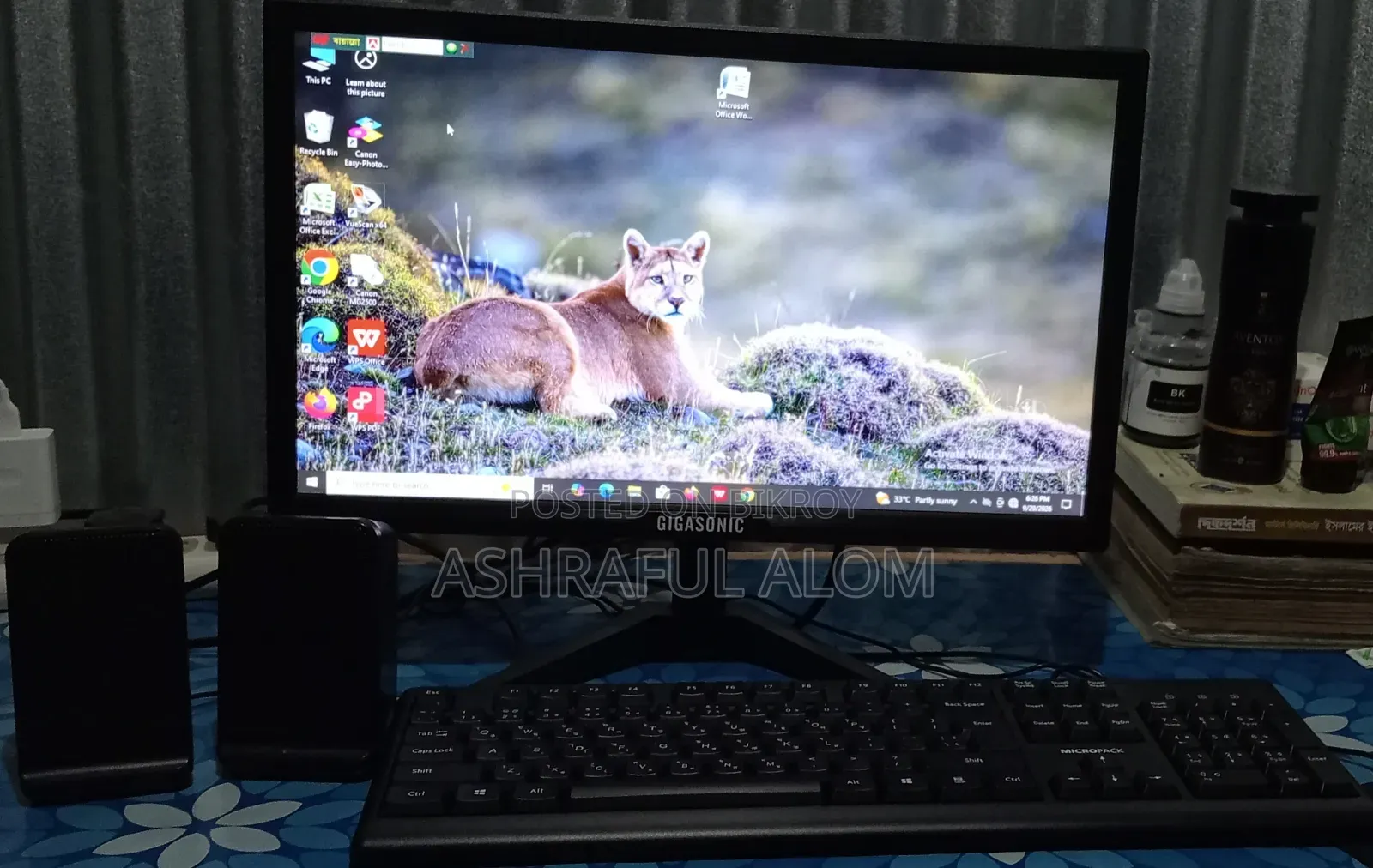 Desktop Computer 8GB Intel Core i5 HDD+SSD 500GB