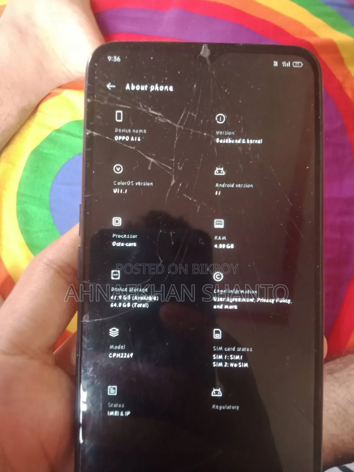 Oppo A16 64 GB Blue