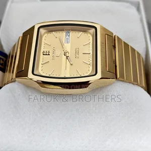Seiko 5 Automatic Gold-Tone Watch - 21 Jewels