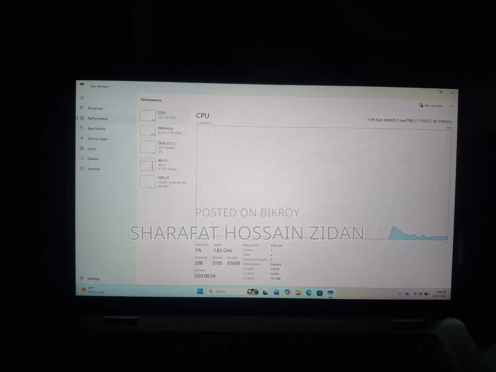 Laptop Dell Latitude 9520 32GB Intel Core i7 SSD 512GB