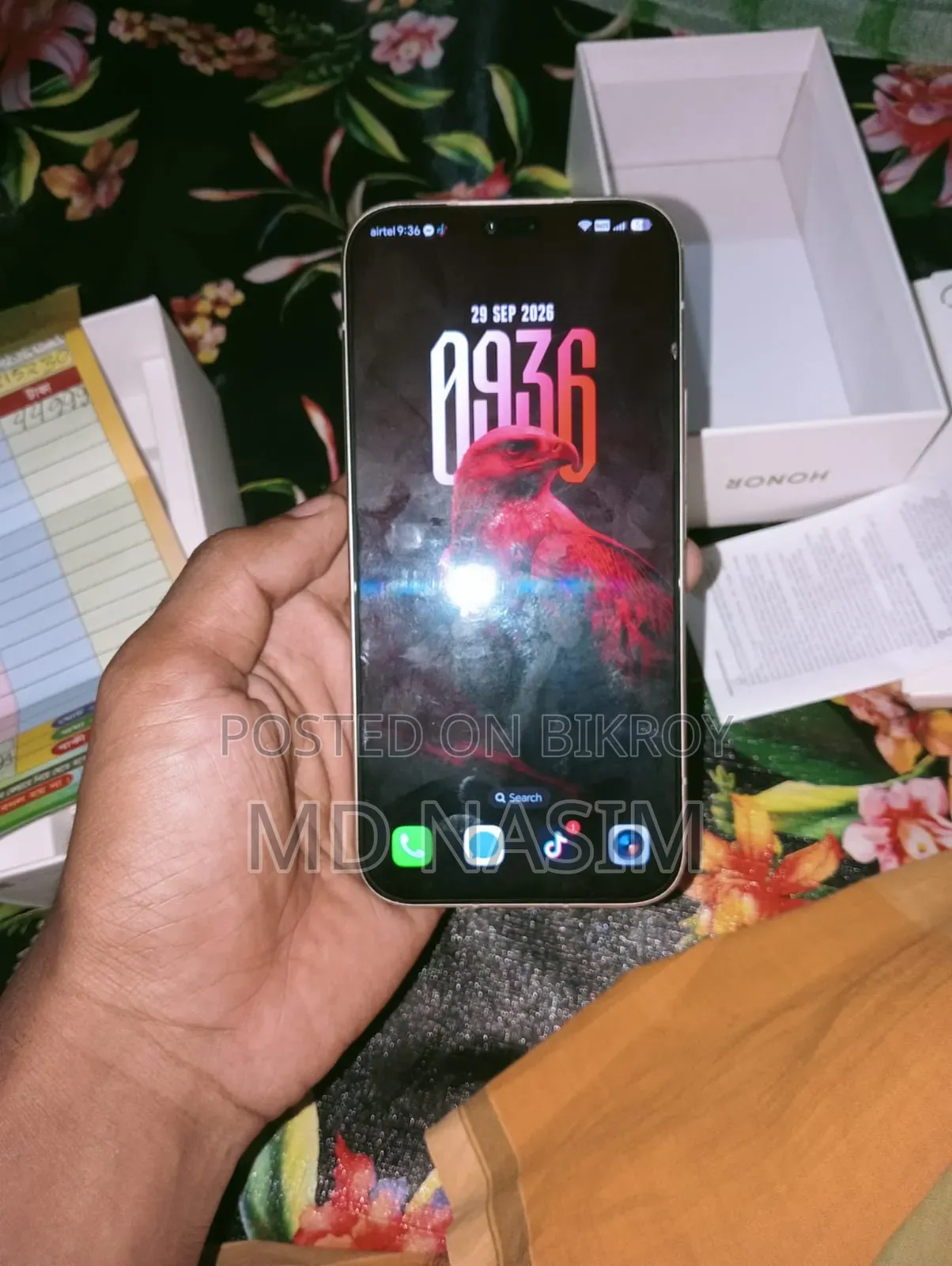 হনার ৬০০ লাইট ২৫৬ জিবি গোল্ড
