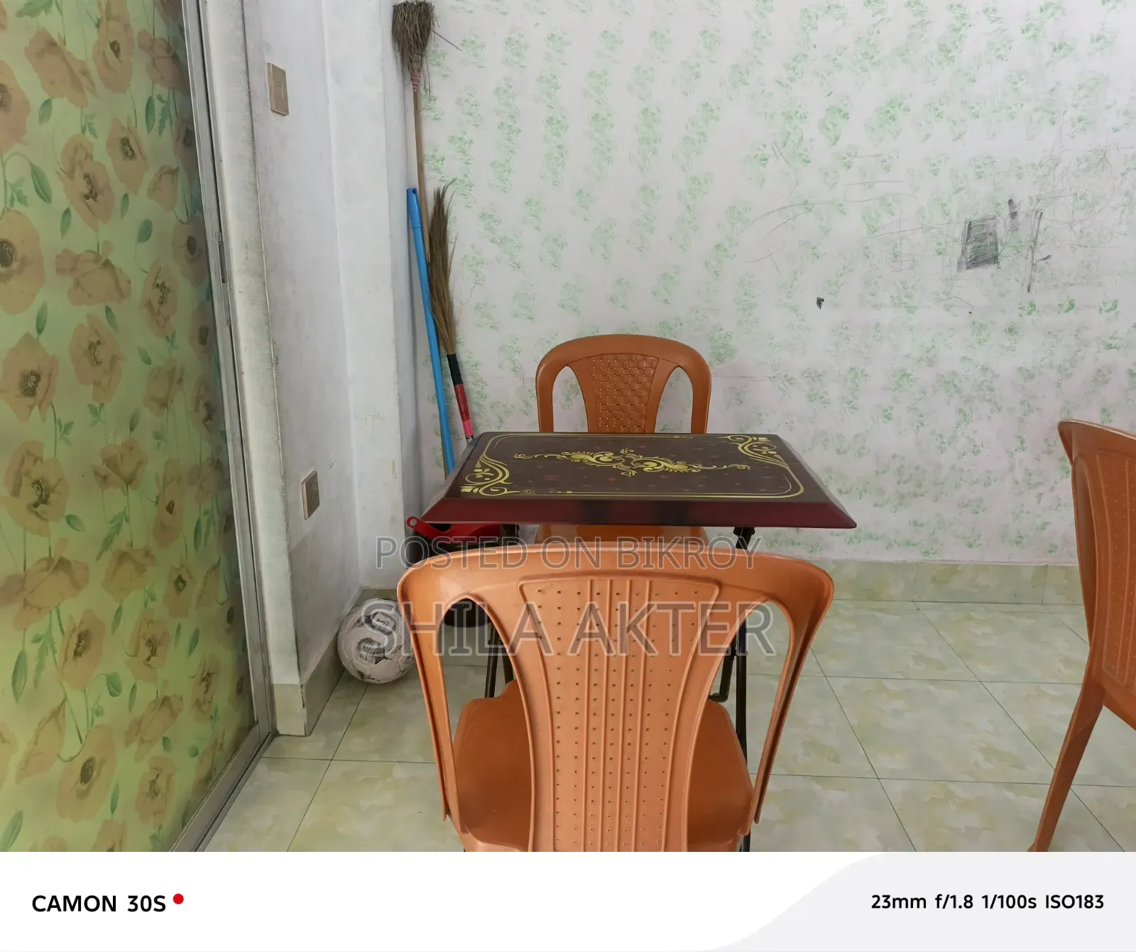 Two tables, six chairs