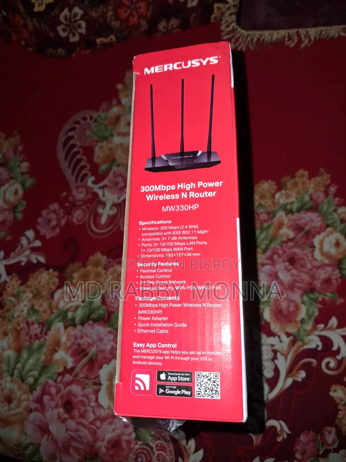 MERCUSYS MW330HP 300Mbps High Power Wireless N Router (3 Antenna)