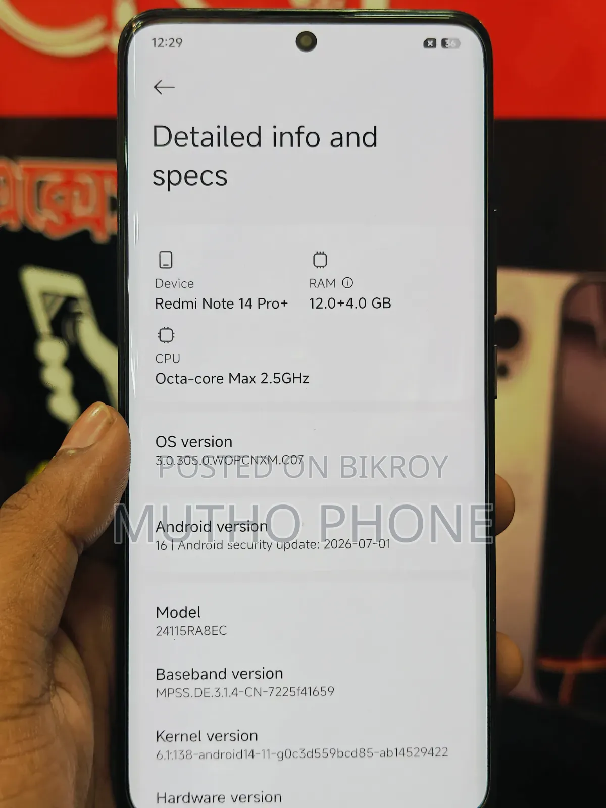 Xiaomi Redmi Note 14 Pro+ 256 GB Black