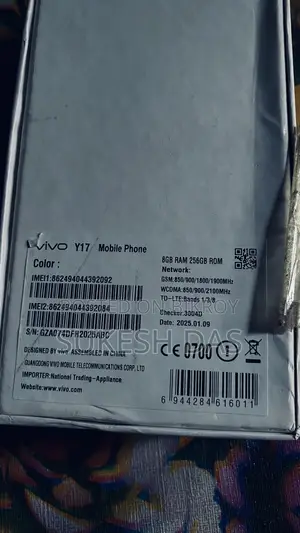 Vivo Y17 256 GB White