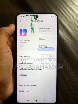 Xiaomi Redmi Note 9 Pro 128 GB Blue