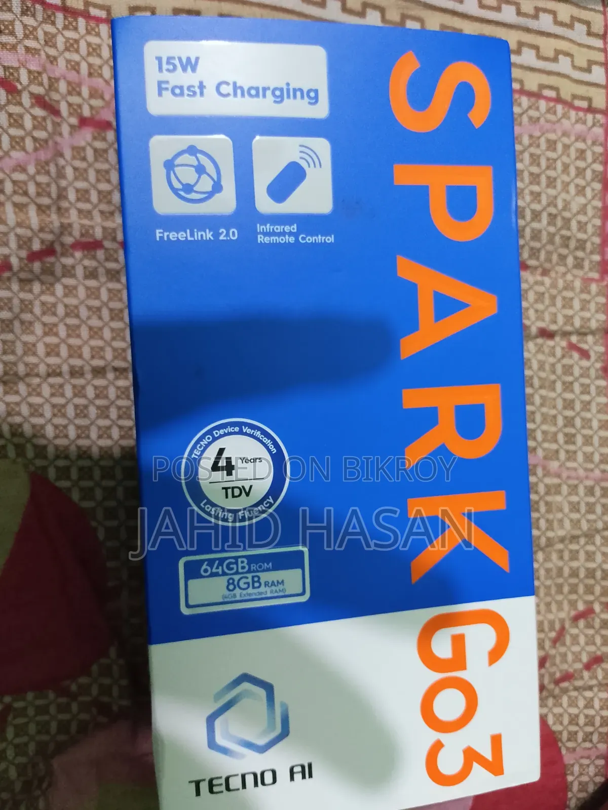 টেকনো স্পার্ক গো ৩ ৬৪ জিবি ব্ল্যাক