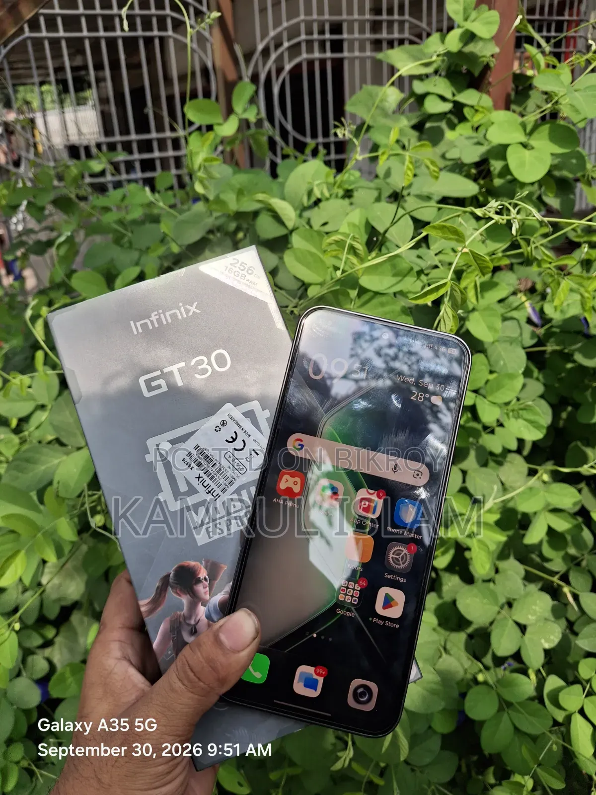 নতুন ইনফিনিক্স জিটি ৩০ প্রো ৫জি ২৫৬ জিবি গ্রে