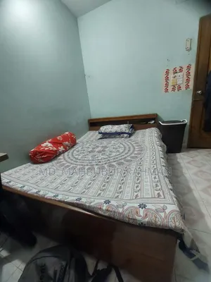 সেগুন কাঠের ডাবল বেড ৫ ফিট × ৭ ফিট