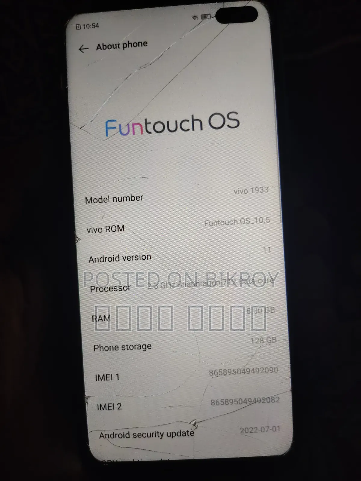 Vivo V19 128 GB