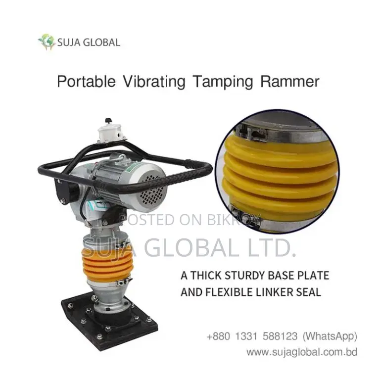 SGE-110 Electric Portable Vibrating Tamping Rammer Price – SUJA GLOBAL