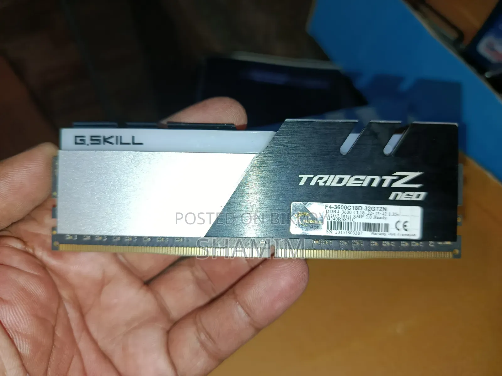 G.Skill Trident Z Neo 16GB DDR4 3600MHz RGB গেমিং ডেস্কটপ র‍্যাম