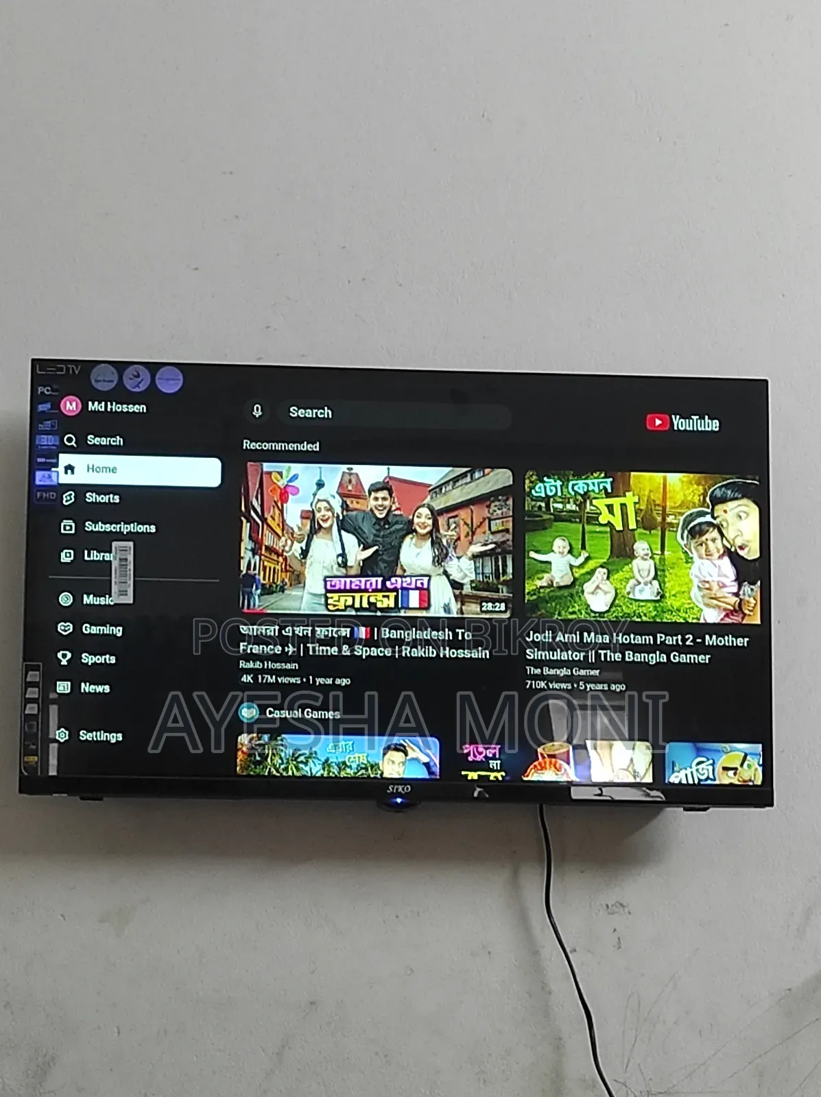 Want to sell this TV for 13 thousand taka