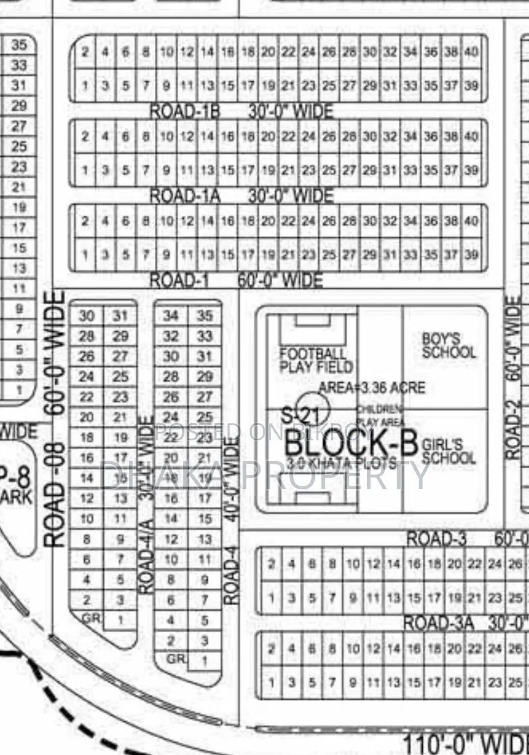 30ft Road 3 Katha Park West at Sector-17/B