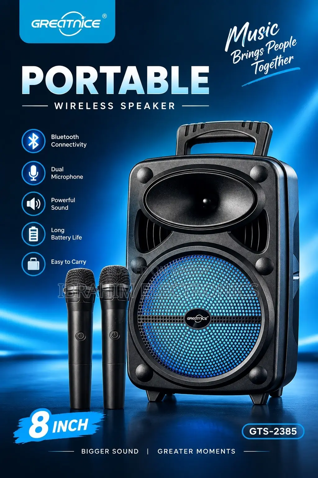 GREATNICE GTS-2385 Portable Wireless Speaker