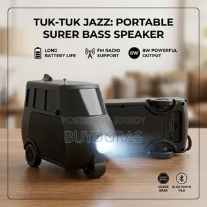 WUF Jazz Mini Auto Rickshaw Bluetooth Speaker | 8W | Super Bass | Blu