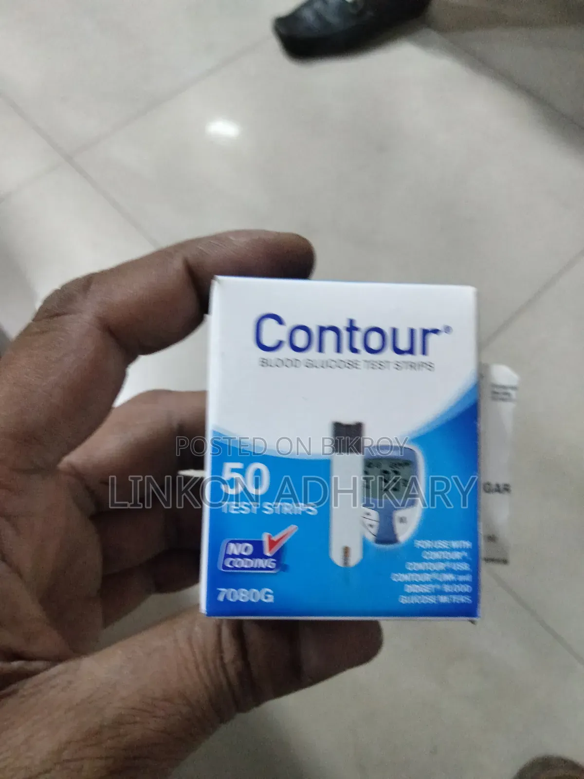 কন্ট্যুর ব্লাড গ্লুকোজ টেস্ট স্ট্রিপস