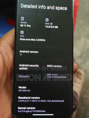 Xiaomi Mi 11 Pro 256 GB Black