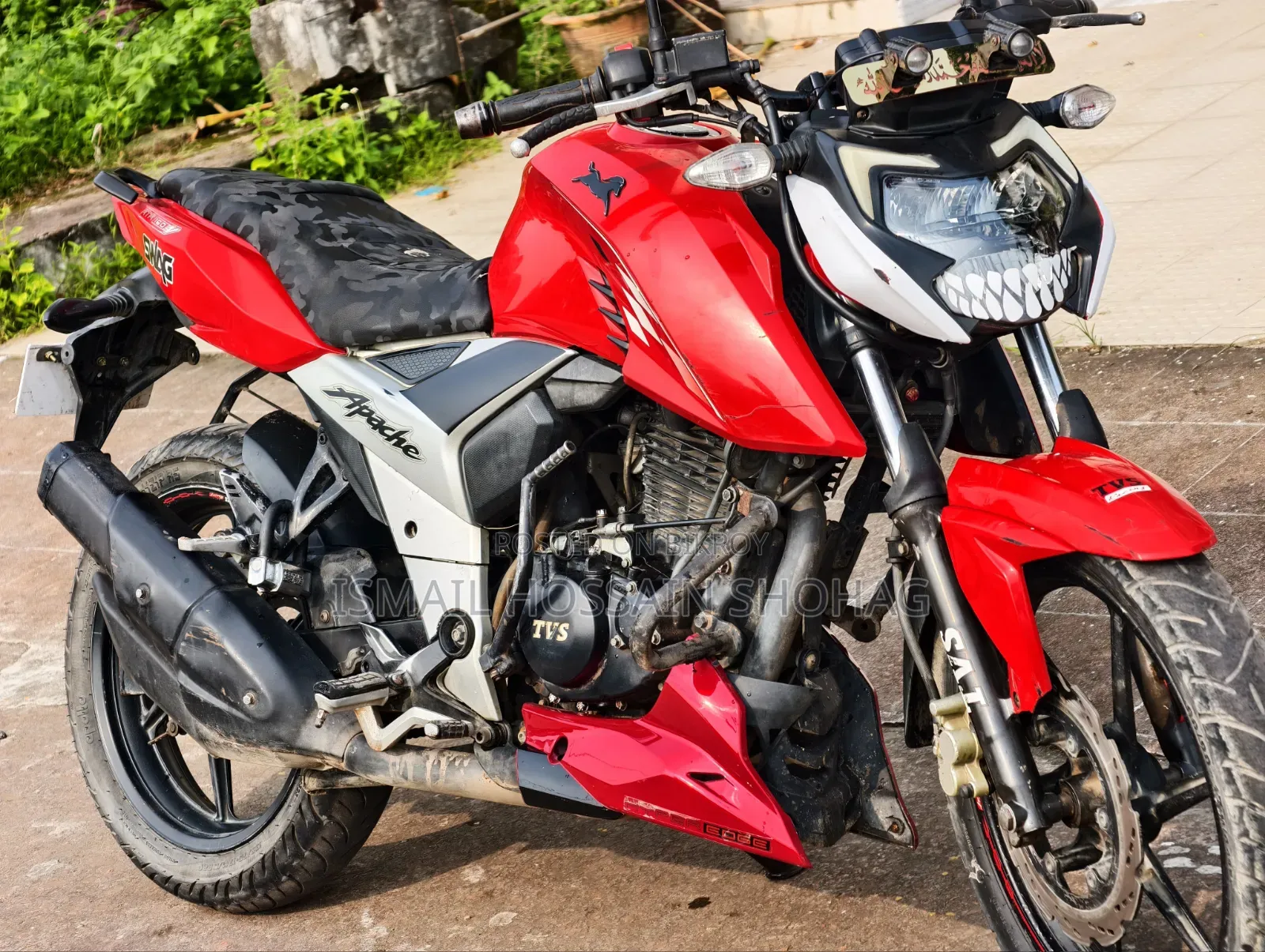 টিভিএস আপাচি আরটিআর ১৬০ ৪ভি ২০২১ লাল