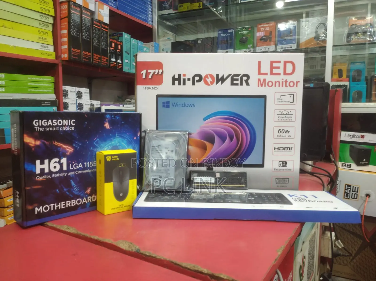নতুন ডেস্কটপ কম্পিউটার 4GB Intel Core i3 HDD 500GB