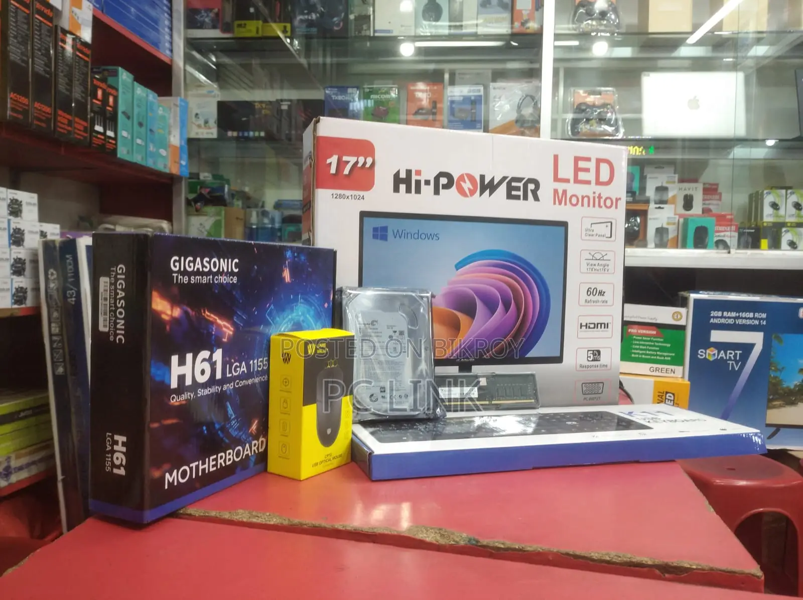 নতুন ডেস্কটপ কম্পিউটার 4GB Intel Core i3 HDD 500GB