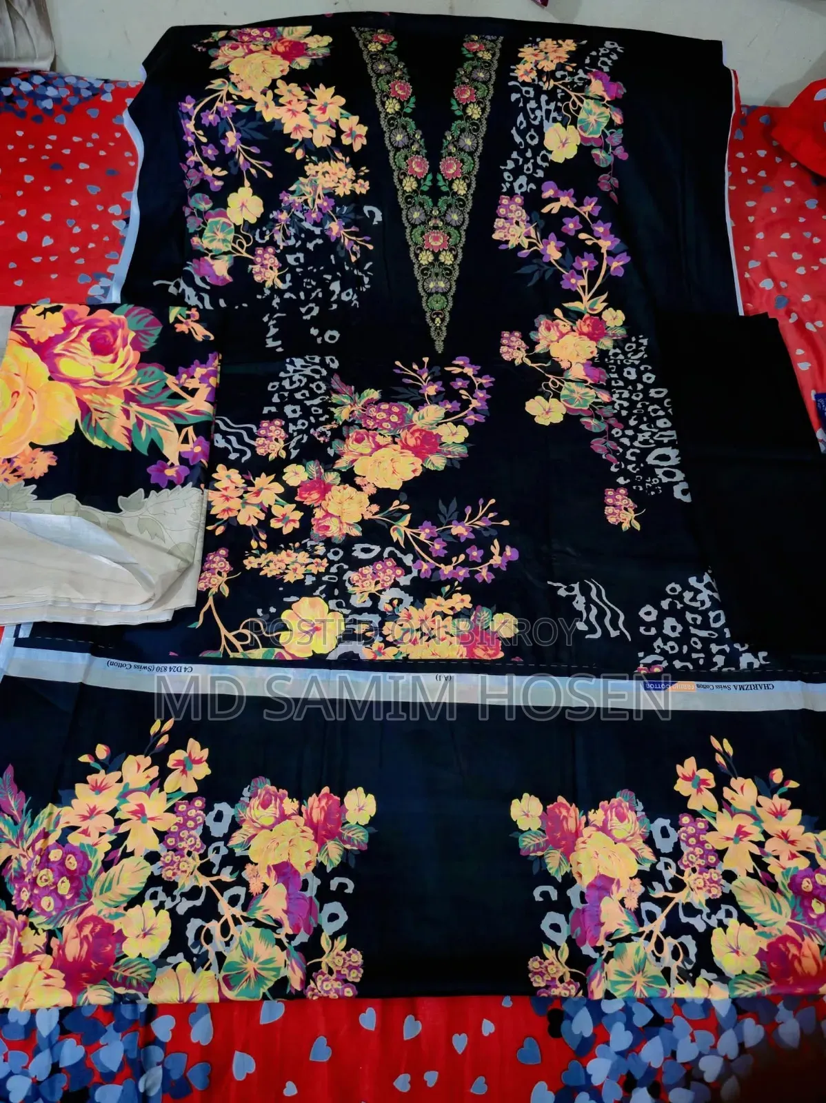 Cotton Three-Piece Will Be Sold. Katabon Mor Elephant Road Dhaka