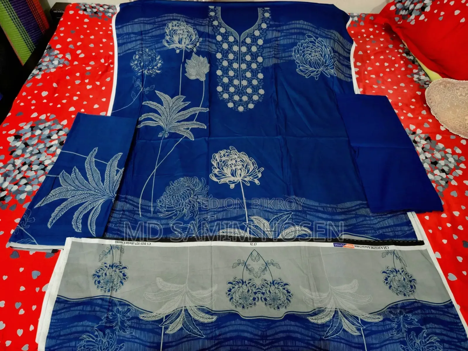 Cotton Three-Piece Will Be Sold. Katabon Mor Elephant Road Dhaka