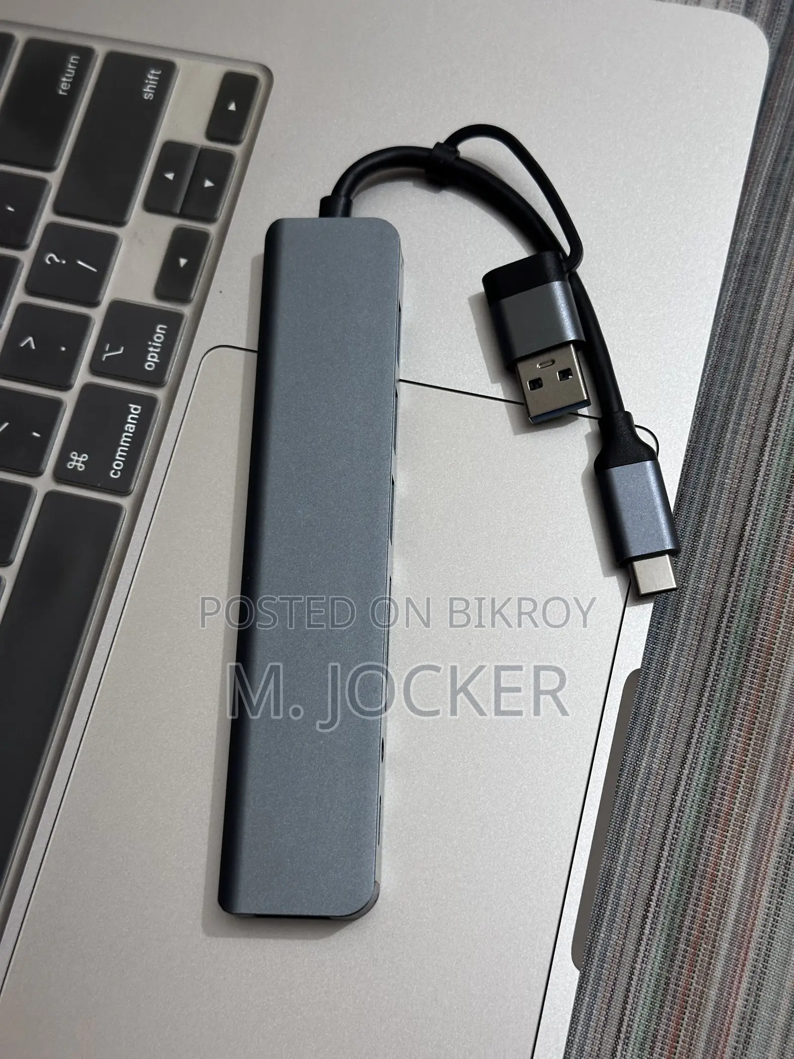 8-in-2 HUB Type-C Dock Station USB Splitter Type C to USB OTG Adapter