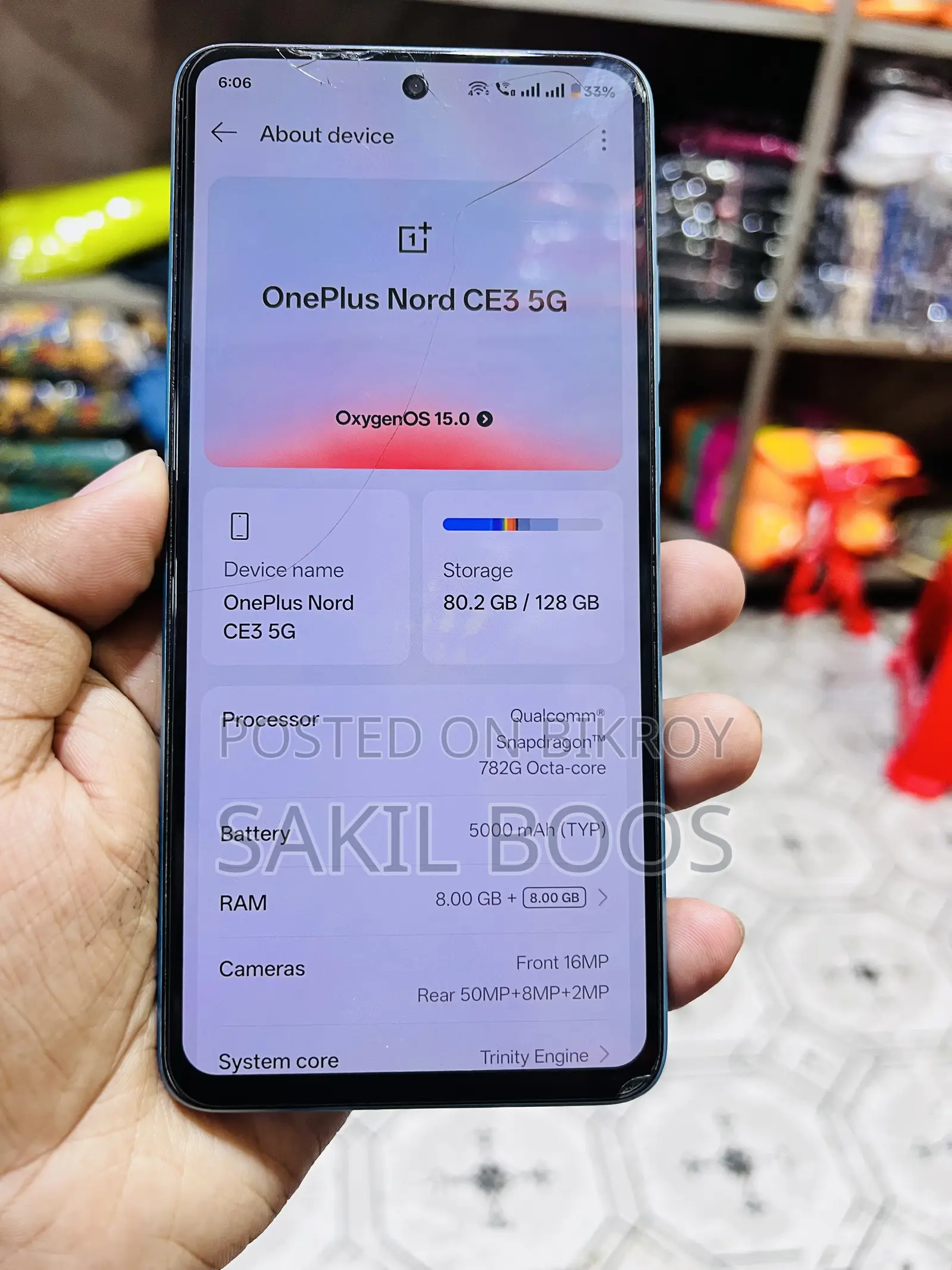 OnePlus Nord CE 5G 128 GB Gray