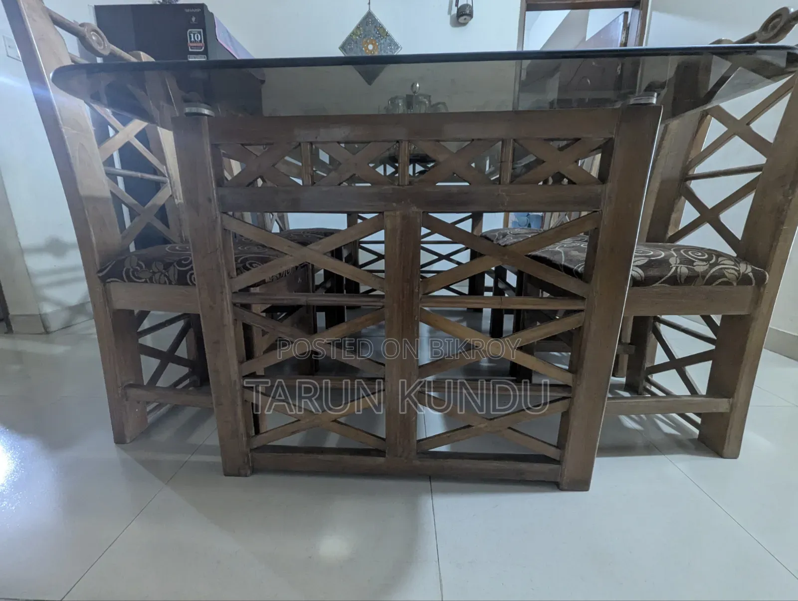 Chittagong Teak Wood Dining Table and Chairs.
