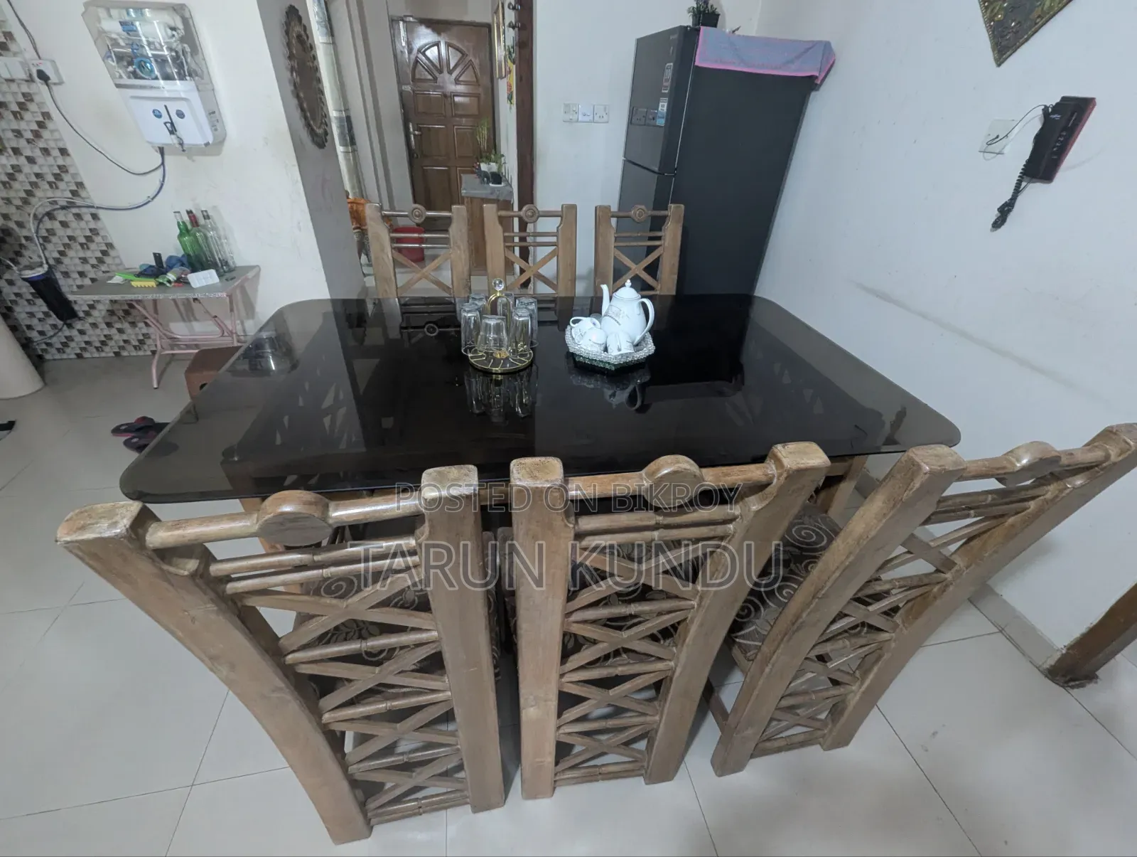 Chittagong Teak Wood Dining Table and Chairs.