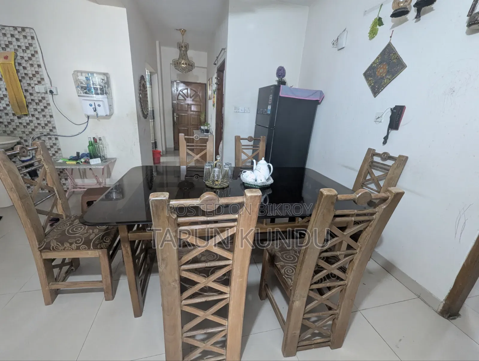 Chittagong Teak Wood Dining Table and Chairs.